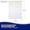 Kenney Mfg Microban Protected Medium Weight PEVA Shower Liner, 70in W x 72in H, White MB61161 - alternate 8